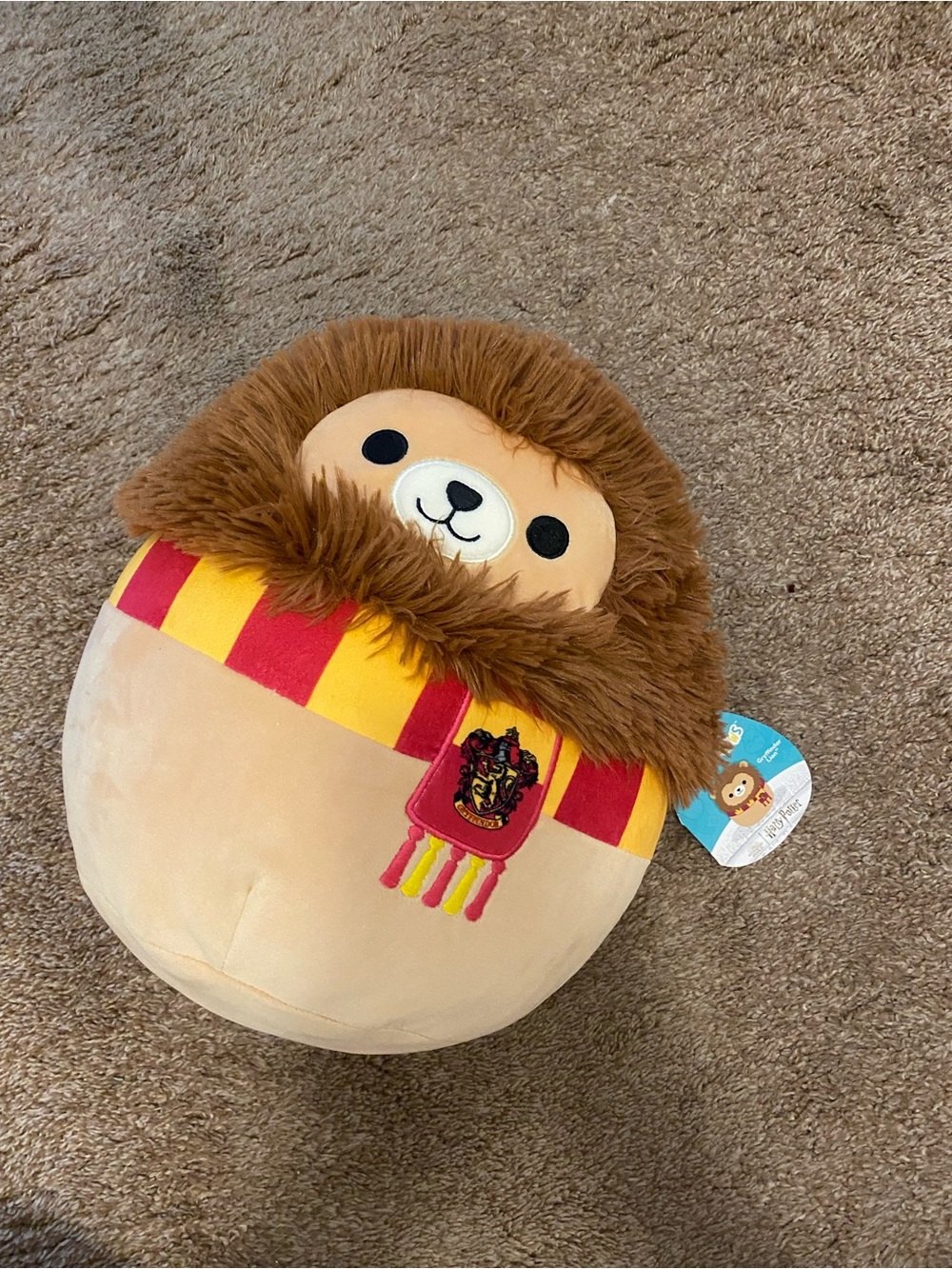 Squishmallows Gryffindor Lion Plush - Brown/Red/Gold